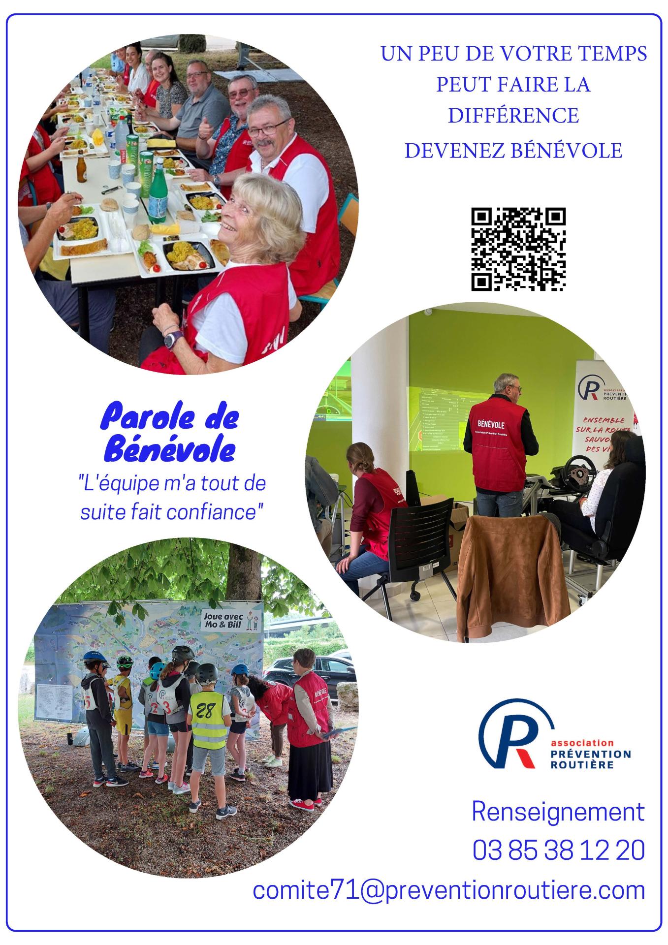 Recrutement de bénévoles Prévention Routière