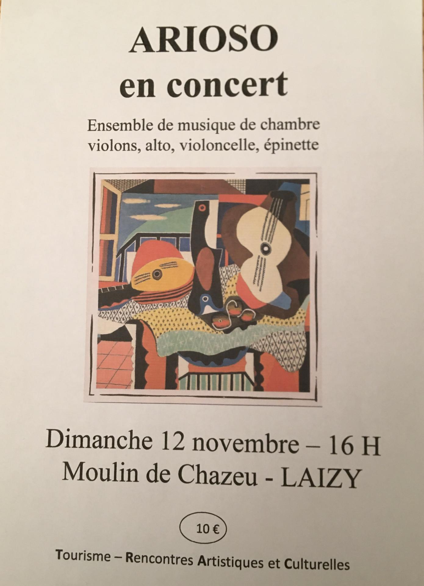 TRAC-Moulin de Chazeu - prochaine manifestation le 12 novembre