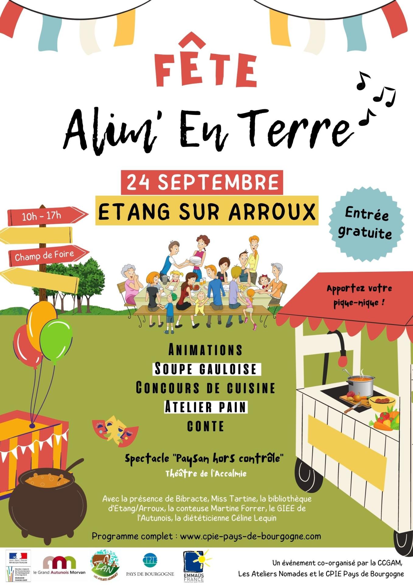 Défi cuisine + fête alim'en terre le 24 septembre à Etang