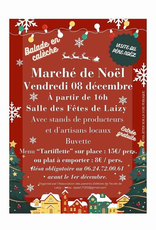 Marché de Noel le 8 décembre