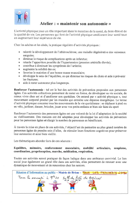 maintenir son autonomie